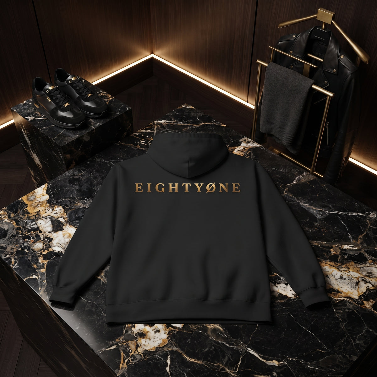 EIGHTYØNE - Hoodie Gold