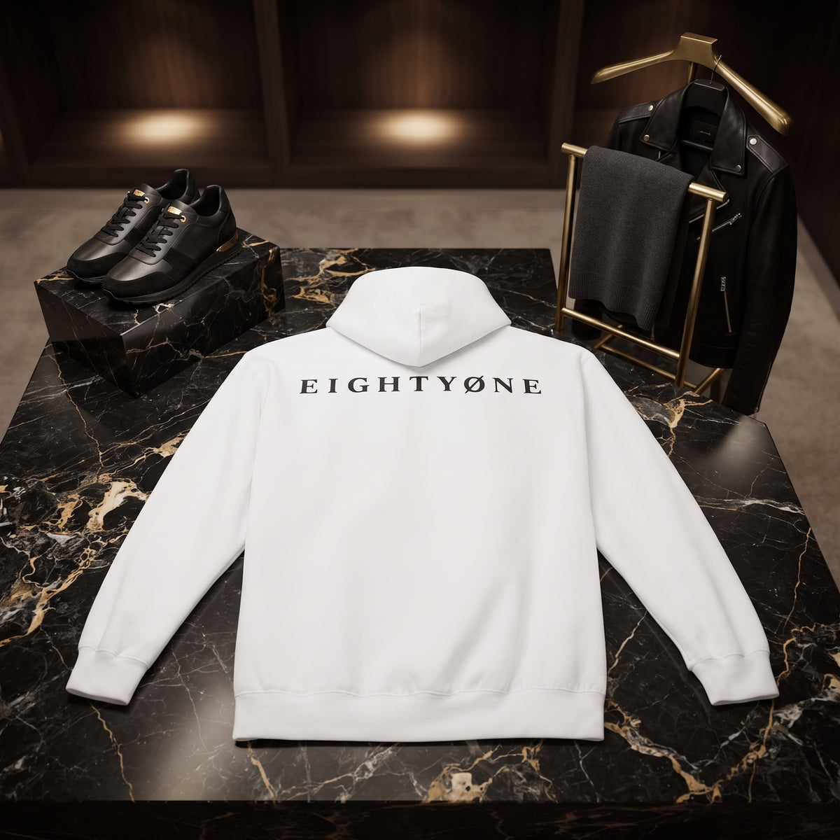 EIGHTYØNE - Hoodie white